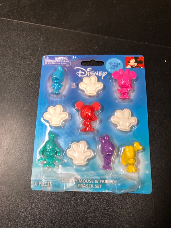 Photo 2 of Disney Mickey Mouse & Friends Eraser Set 10 pc