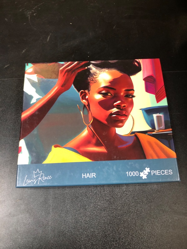 Photo 1 of 1000-Pc African American Jigsaw: Lewisrenee Black Art Puzzles for Mindful Relaxation & Exercise
