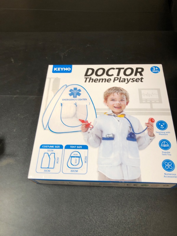 Photo 2 of GARYCARE New Doctor Kit for Kids 3-5 - Pretend Play Medical Kit with Emergency Tent, Doctor Coat, Stethoscope, Thermometer, BP Monitor & Other Medical Equipment | Kids Doctors Play Set