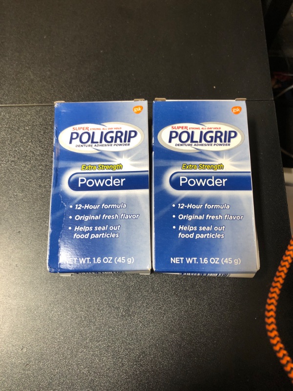 Photo 1 of Extra Strength Denture And Partials Adhesive Powder
 2  PACK EXP 6/30/2026