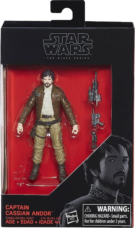 Photo 1 of Star Wars Rogue One The Black Series Captain Cassian Andor Exclusive Action Figure, 3.75 Inches and Imperial Death Trooper by STAR WARS
