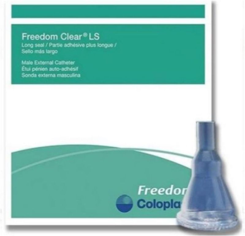 Photo 1 of 10 Pack Freedom 28mm Clear LS Male External Condom Catheter #5290
