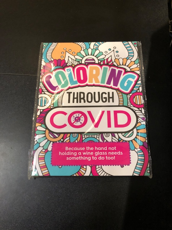 Photo 2 of Coloring Through Covid - Funny Coloring Book - Includes 12 Colored Pencils