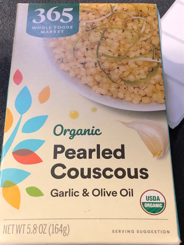 Photo 2 of 365 by Whole Foods Market, Organic Pearled Couscous Garlic Olive Oil, 5.8 Ounce6 05-08-24 expired 