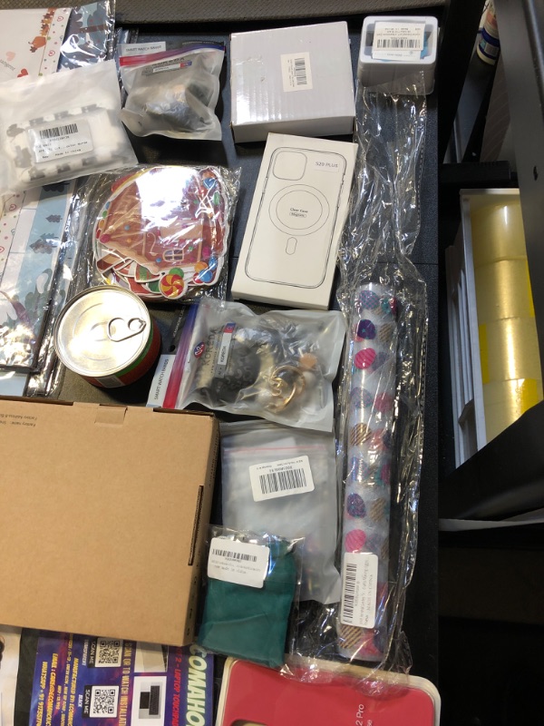 Photo 4 of mystery bag lot filled with mixed random items sold as is no returns or exchanges includes phone cases , watch bands , chains , christmas decor , etc easter decor