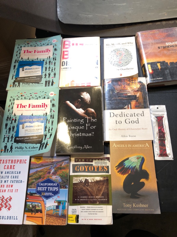 Photo 1 of mystery bag lot filled with books !!!!!! used and new no returns or exchanges the family , big bang , God , california etc : 