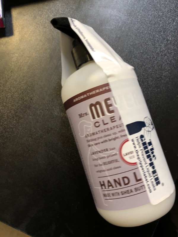 Photo 2 of Mrs. Meyer's Hand Lotion for Dry Hands, Non-Greasy Moisturizer Made with Essential Oils, Lavender, 12 oz (Pack of 1 ONLY COMES WITH ONE 