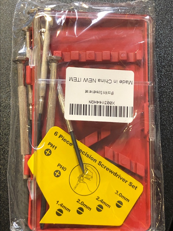 Photo 2 of 6PCS Red Mini Screwdriver Set