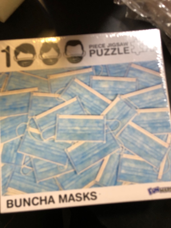 Photo 2 of 1000 Piece Jigsaw Puzzle, Funny Puzzle - Buncha Masks
 