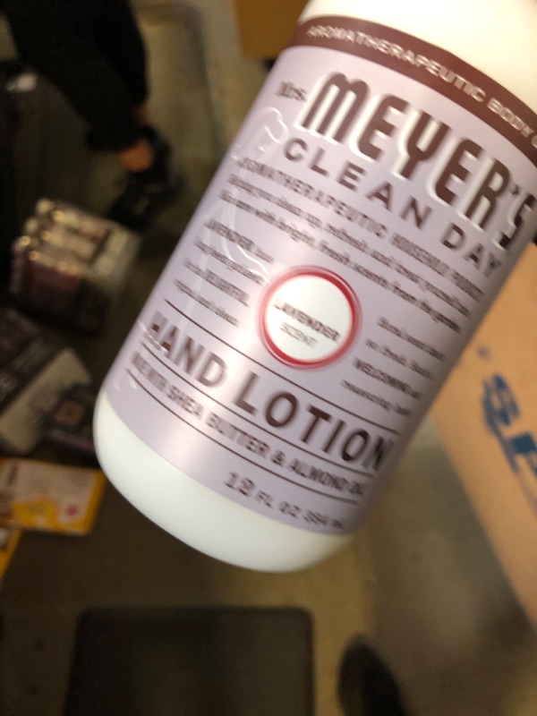 Photo 2 of Mrs. Meyer's Hand Lotion for Dry Hands, Non-Greasy Moisturizer Made with Essential Oils, Lavender, 12 oz (Pack of one 