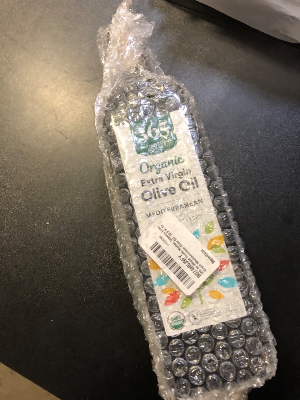 Photo 1 of 365 by Whole Foods Market, Organic Extra Virgin Mediterranean Olive Oil, 33.8 Fl Oz exp unknown 