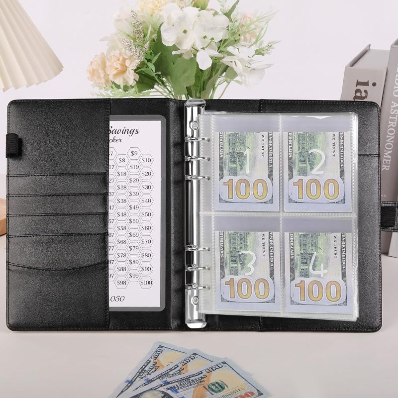 Photo 1 of 100 Envelopes A5 Money Saving Budget Binder with Cash Envelopes - Savings Challenge Book to Save 