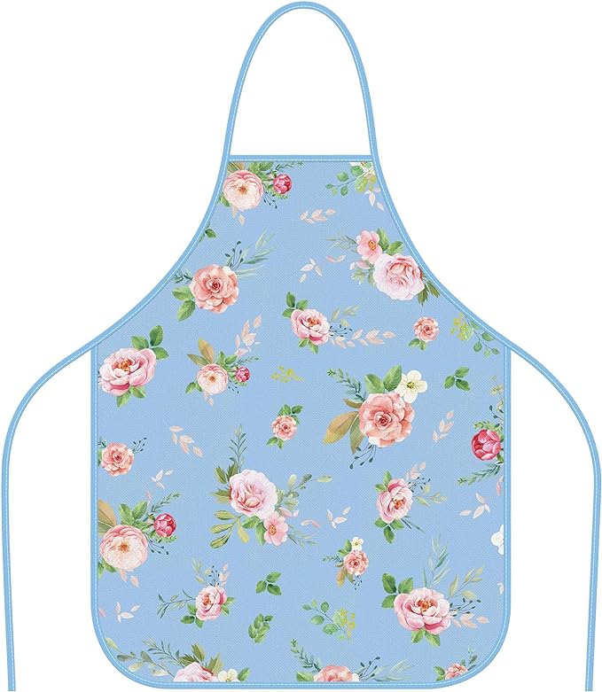 Photo 1 of Mothers Day Apron Spring Flower Cooking Aprons for Women Aprons for Mothers Day Gift for Mom Women Wife Grandma Spring Mothers Day Dinner Garden Party Cooking Cleaning
 