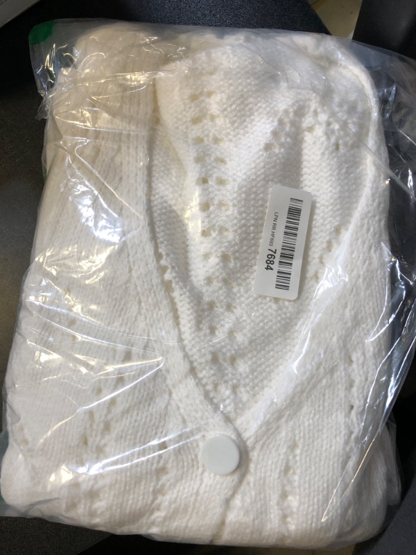 Photo 1 of white cartiagain womens knitted 