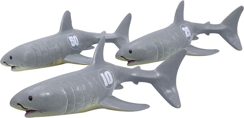 Photo 1 of Swimline Dive Shark Frenzy Toys 3-Pack Weighted Catch and Retrieval Game for Swimming Pool & Bath Tub 