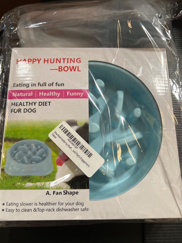 Photo 2 of Non-Slip Slow Feeder Dog Bowl |   Anti-Choke Design | Promote Healthier Eating Habits for Your Dog's Mealtime