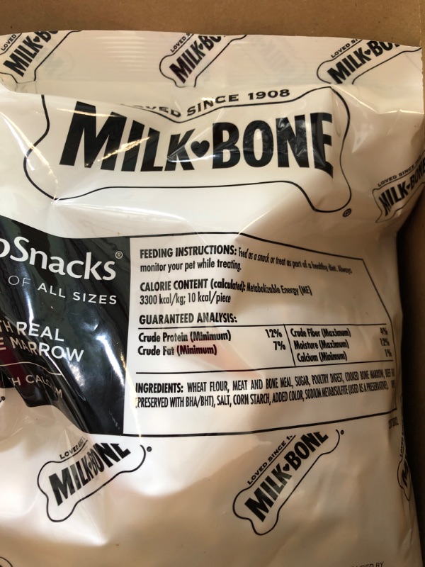 Photo 1 of Milk-Bone Mini's Flavor Snacks Dog Treats Bundle: 36 Ounce Canister + 2 Refill Packs