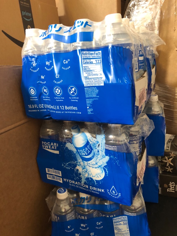Photo 1 of Pocari Sweat 12-Pack - 16.9oz PET Bottles, Now in the USA, Restore the Water and Electrolytes, Hydration That is Smarter Than Water, Japan's Favorite Hydration Drink