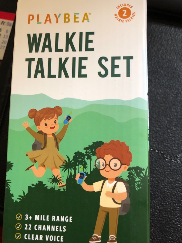 Photo 2 of Walkie Talkies for Kids - 22 Channels - 3 Miles Range Kids Walkie Talkie for Kids | Walkie Talkie Kids Toys for Kids | Girl Toys for Girls Toys | Boy Toys for Boys Toys | Kids Walkie Talkies 2 Pack Blue