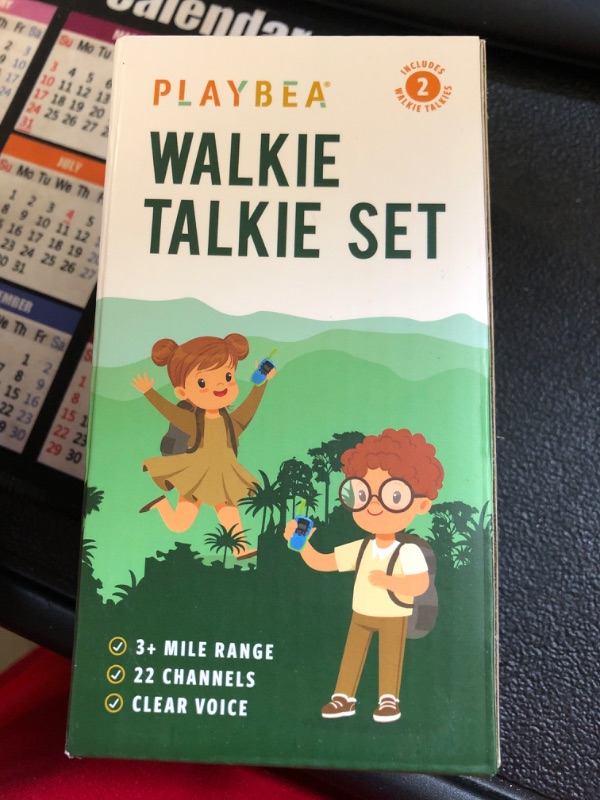 Photo 2 of Walkie Talkies for Kids - 22 Channels - 3 Miles Range Kids Walkie Talkie for Kids | Walkie Talkie Kids Toys for Kids | Girl Toys for Girls Toys | Boy Toys for Boys Toys | Kids Walkie Talkies 2 Pack Blue