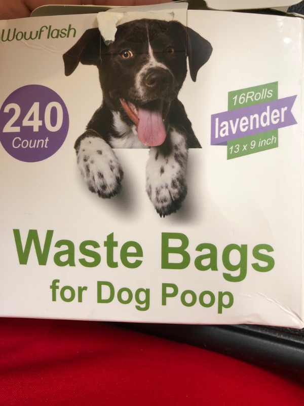 Photo 2 of 240 Count 13” x 9” Dog Poop Bags Rolls, Leakproof Strong & Sturdy Poop Bags for Dogs, Dog Bags for Poop, Doggie Cat Poop Bags Cats Litter, Waste Bags Poppy Trash Bags for Doggy Pets, Lavender Scented 240 Lavender