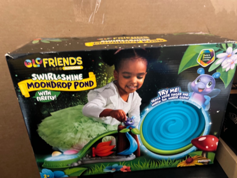 Photo 2 of Playskool Glo Friends - Swirl & Shine MoonDrop Pond - Glowing, Musical Pond - Glowing Firefly Toy and Playset - SEL Toy - Ages 2+