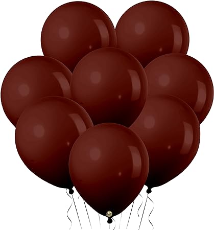 Photo 1 of AFTERLOON® Biodegradable Balloons BROWN 12 Inch 144 Pack, Matte Color Thickened Extra Strong Latex Helium Float, for Baby Shower Gender Reveal Garland Arch Wedding Birthday Party Decorations