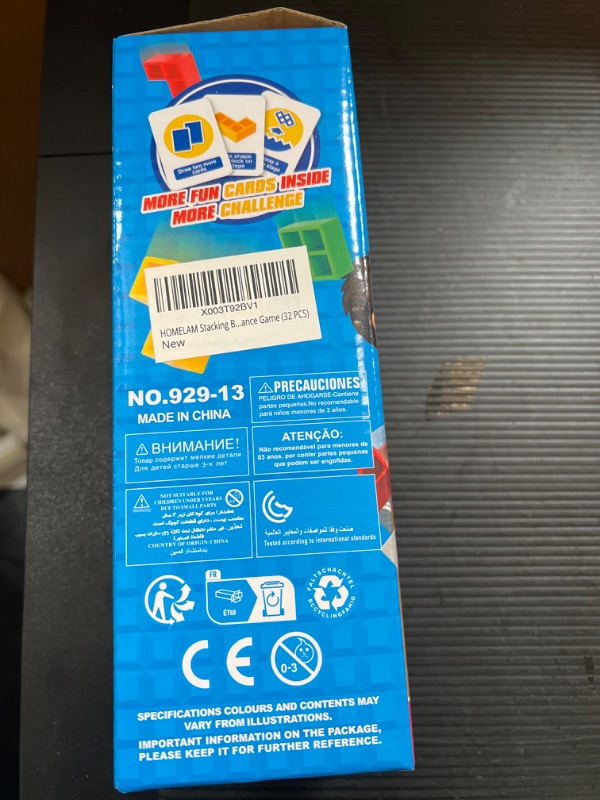 Photo 1 of HOMELAM 32 PCS Tetra Tower Game, Balance Stacking Blocks Game Board Games for Kids & Adults - 2+ Players Stack Attack Game for Family, Party, Friends, Travel, Team, Christmas