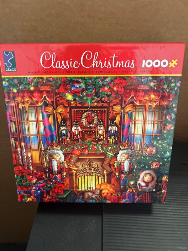 Photo 2 of Classic Christmas Festive Fireplace Puzzle - 1000Piece