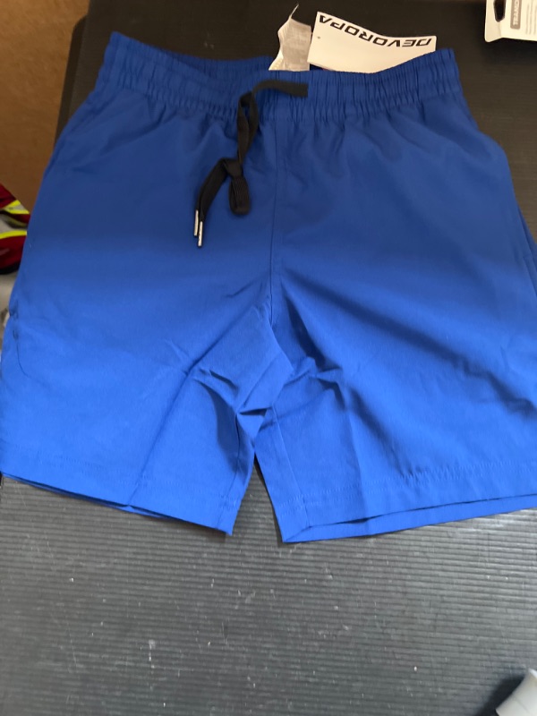 Photo 1 of DEVOROPA Boys Swim Trunks Quick Dry Lightweight Bathing Suit UPF 50+ Youth Kids Swim Board Shorts Side Pocket Water Repellent Small 
