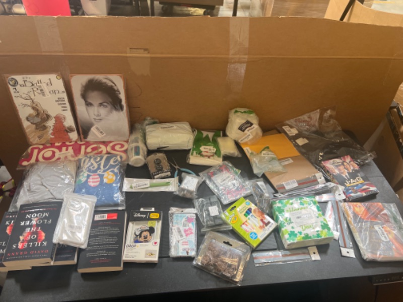 Photo 1 of box of misc items