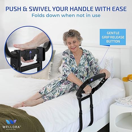 Photo 1 of Sturdy Bed Rails for Elderly Adults Safety - Foldable & Adjustable Bed Rail - Supports up to 330lbs - Free Motion Light & Storage Bag - Fit King, Queen, Full, Twin - Bed Guard Rail for Seniors WELLORA
Visit the WELLORA Store