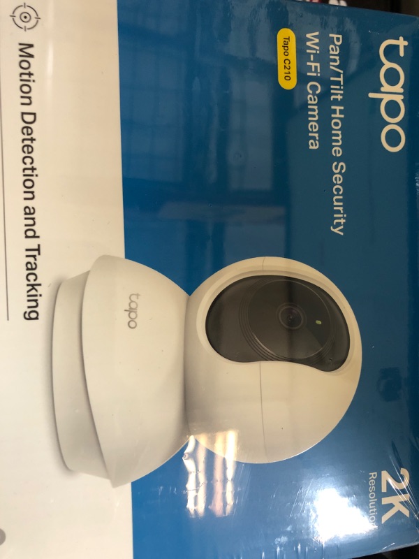 Photo 1 of TP-Link Tapo 2K Pan Tilt Security Camera for Baby Monitor, Dog Camera w/ Motion Detection, 2-Way Audio Siren, Night Vision, Cloud &SD Card Storage (Up to 256 GB), Works with Alexa & Google Home (C210)