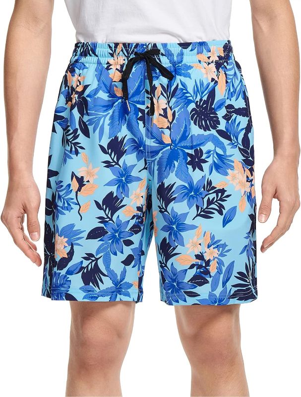 Photo 1 of      XS   DEVOROPA Boys Swim Trunks Quick Dry Lightweight Bathing Suit UPF 50+ Youth Kids Swim Board Shorts Side Pocket Water Repellent