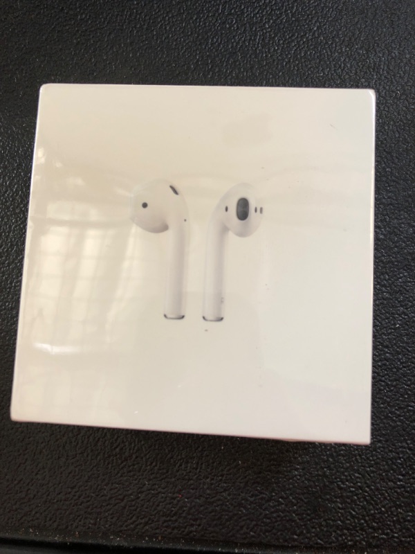Photo 2 of Apple AirPods (2nd Generation) Wireless Ear Buds, Bluetooth Headphones with Lightning Charging Case Included, Over 24 Hours of Battery Life, Effortless Setup for iPhone