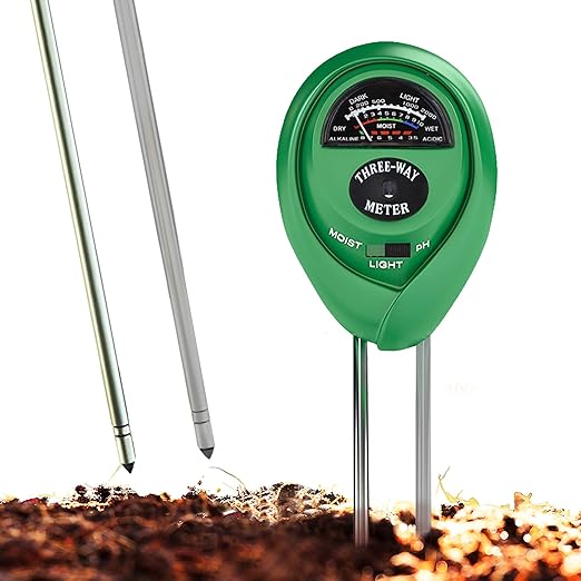 Photo 1 of oil pH Meter, 3-in-1 Soil Test Kit For Moisture, Light & pH, A Must Have For Home And Garden, Lawn, Farm, Plants, Herbs & Gardening Tools, Indoor/Outdoors Plant Care Soil Tester (No Battery Needed)