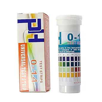 Photo 1 of Universal pH Paper Strips 0-14 Acid Alkaline pH Level Test Strips 4 Colors(150 Strips)