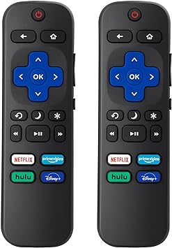 Photo 1 of ?Pack of 2? Replacement Remote Control Compatible for Roku TV,for TCL Roku/for Hisense Roku/for Onn Roku(Not for Roku Stick,Box and Players)