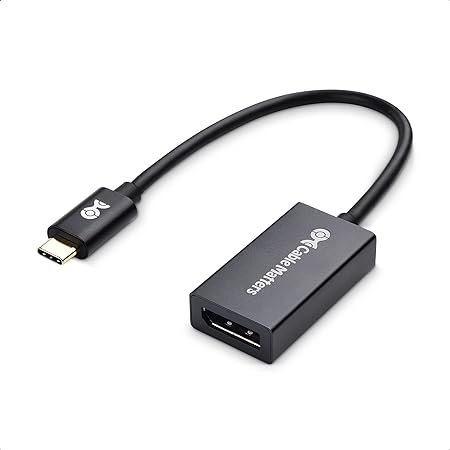 Photo 1 of Cable Matters 32.4Gbps USB C to DisplayPort 1.4 Adapter, 4K@240hz, 8K@60hz, and HDR Support -Thunderbolt 4 / USB4 Compatible with Oculus Rift S, iPad Pro, iPhone 15 Pro, MacBook Pro, XPS, Surface