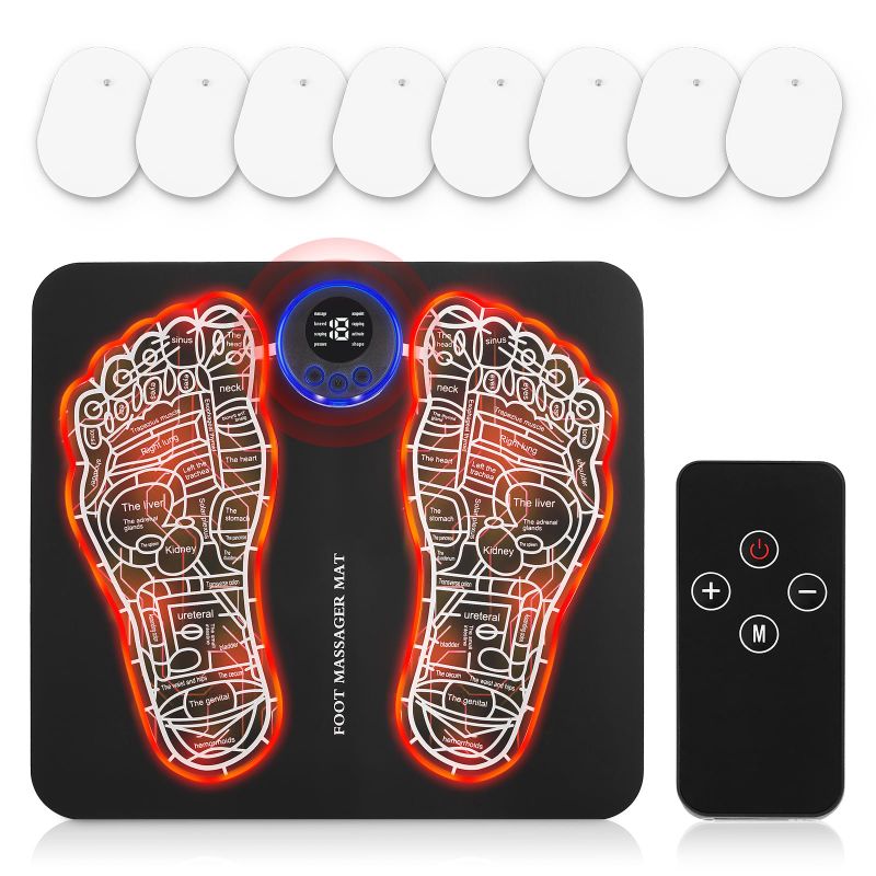 Photo 1 of EMS Foot Massager –Foldable Feet & Calves Massage Mat for Muscles Relaxation,Remote Control,TENS (Mode:KTR-2493) 
factory sealed