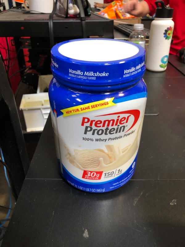 Photo 2 of Premier Protein Powder, Vanilla Milkshake, 30g Protein, 1g Sugar, 100% Whey Protein, Keto Friendly, No Soy Ingredients, Gluten Free, 17 Servings, 23.3 Ounces Vanilla 17 Servings (Pack of 1) EXP FEB 1 2026