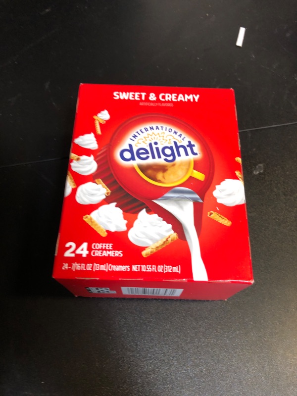 Photo 1 of International Delight Cold Stone Sweet Cream Creamers, 24 ct, Size: 10.5 fl oz EXP DEP 2024