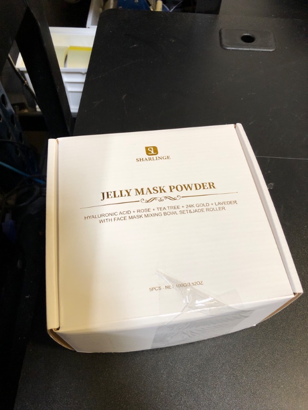 Photo 1 of Jelly Face Mask for Facials-5 Flavors DIY Spa Peel off Jelly Mask Powder with Professional Face Mask Mixing Bowl Set&Free Jade Roller,Face Mask Skin Care,Hydrating for Wrinkles,23 Fl OZ Mask Set of 9