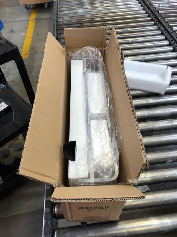 Photo 1 of BEYGORM Acrylic Monitor Stand Riser, Wide 20", 2 Tier Computer with Storage, Desk Organizer Desktop Printer Laptop Storage Shelf Screen Holder Phone Holder(Clear)