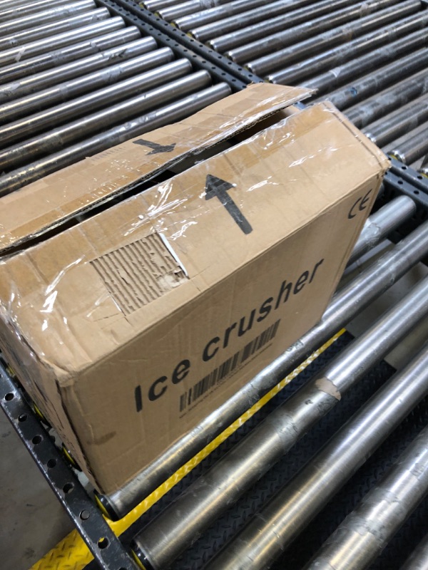 Photo 1 of Shaved Ice Machine Snow Cone Machine Ice Crusher with Stainless Steel Blade Kitchen Electric for Shaved Ice and Snow Cone (300W 2000r/min) Also Comes with a Free Ice Pick and Ice Cube Tray