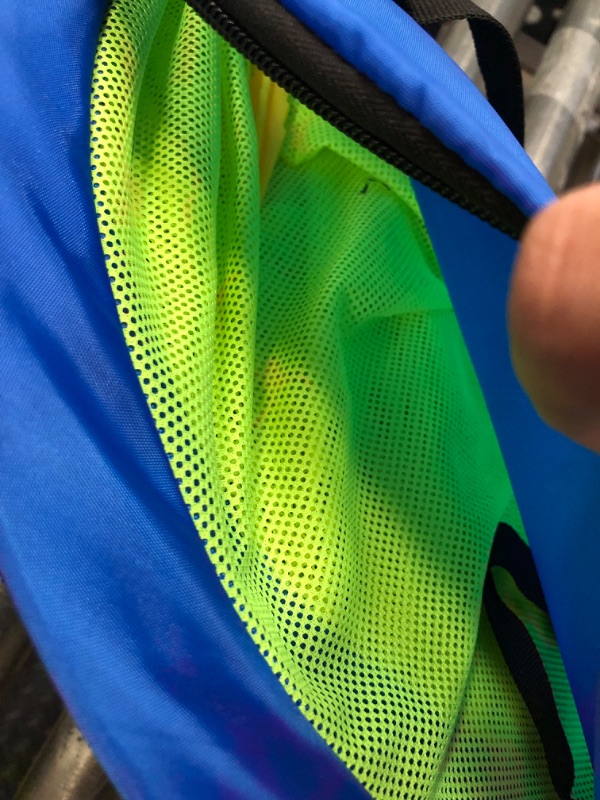 Photo 1 of Poray Soccer Goal for Kid Easy-up Set of Two Portable 4FT Soccer Net 210D Oxford with 8 Field Marker Cones Extra Stakes Fun for Backyard and Soccer Training 2.5FT Long Blue Goal Set