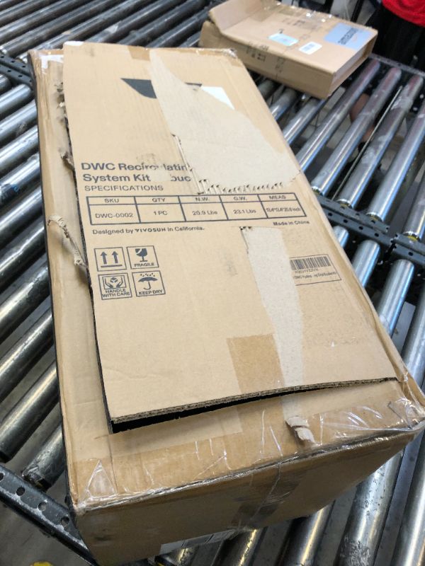 Photo 1 of VIVOSUN DWC Hydroponics Grow System with Top Drip Kit, 5-Gallon Deep Water Culture, Recirculating Drip Garden System with Multi-Purpose Air Hose, Air Pump, and Air Stone (4 Buckets + Top Drip Kit)