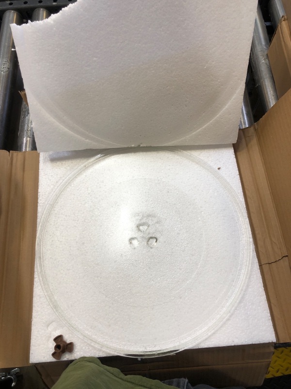 Photo 2 of 14" Microwave Glass Plate for GE Microwave Plate WB49X10063, 14 Inch Replacement Microwave Glass Plate for Whirlpool W10531726 Microwave Glass Turntable
