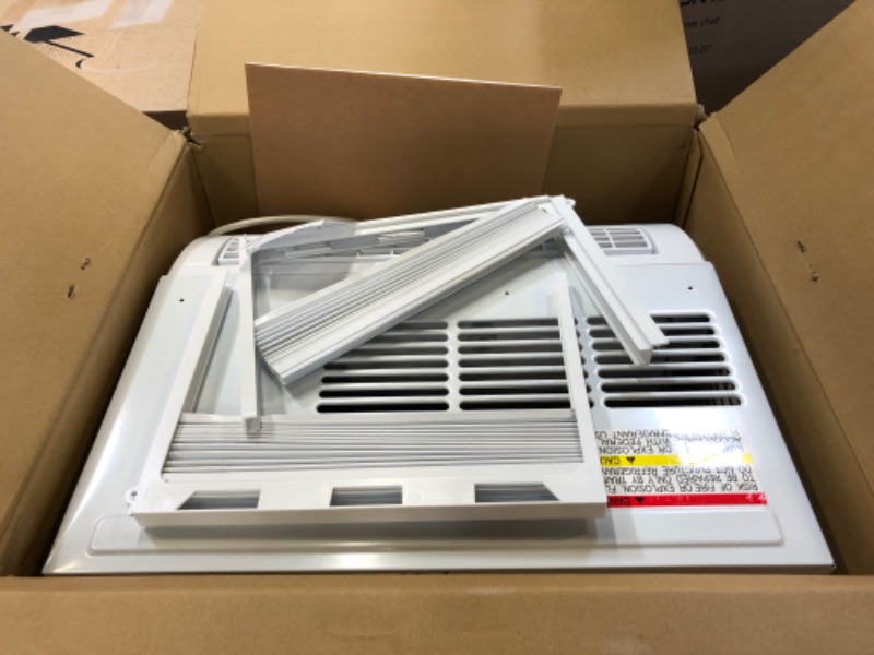 Photo 1 of Haier 6,200 BTU Ultra Quiet Window Air Conditioner for Small Rooms and Bedrooms, Control Using Remote, 6K Window AC Unit, Easy Install with Included Kit, White, Energy Star