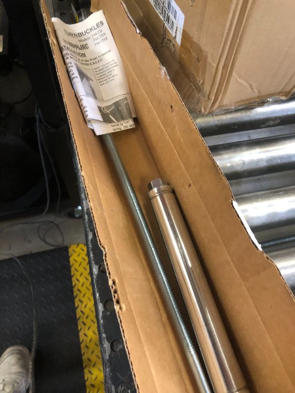 Photo 1 of HAPPIJAC Lippert Replacement Standard Threaded Turnbuckle with 24" Hook for Truck Camper Tie-Down, Fully Adjustable Tension 21" to 33.5" Reach for Maximum Stability - FM-TBR